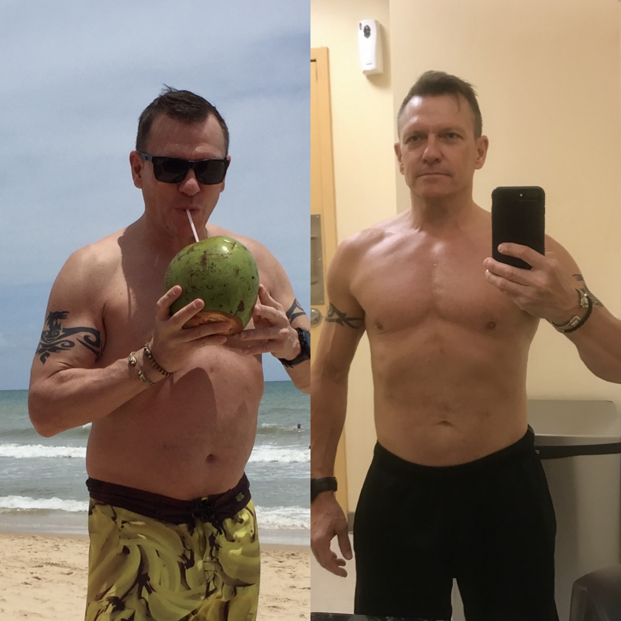 Fat Belly with low testosterone, then no belly and super high testosterone! Rob Hourmont